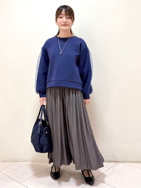 「Reflect（リフレクト）のアイテム（シューズ）」を使った、mikiさん（レディース・153cm）の冬コーディネート