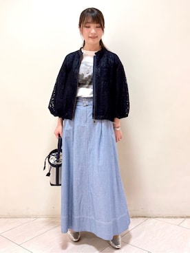 「Reflect（リフレクト）のアイテム」を使った、mikiさん（レディース・153cm）の春コーディネート