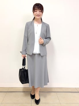 「smart pink（スマートピンク）のアイテム（トップス）」を使った、mikiさん（レディース・153cm）の春コーディネート