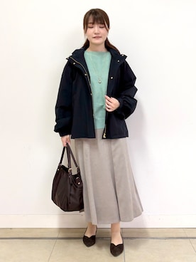 「Reflect（リフレクト）のアイテム」を使った、mikiさん（レディース・153cm）の秋コーディネート