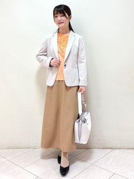「Reflect（リフレクト）のアイテム」を使った、mikiさん（レディース・153cm）の春コーディネート