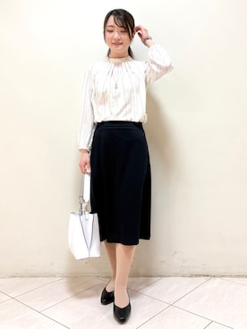 「Reflect（リフレクト）のアイテム」を使った、mikiさん（レディース・153cm）の春コーディネート