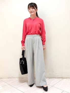 「Reflect（リフレクト）のアイテム（パンツ）」を使った、mikiさん（レディース・153cm）の春コーディネート