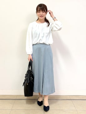 「Reflect（リフレクト）のアイテム（トップス）」を使った、mikiさん（レディース・153cm）の秋コーディネート