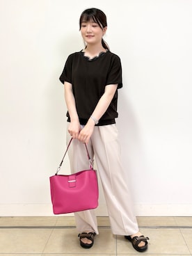 「Reflect（リフレクト）のアイテム」を使った、mikiさん（レディース・153cm）の夏コーディネート