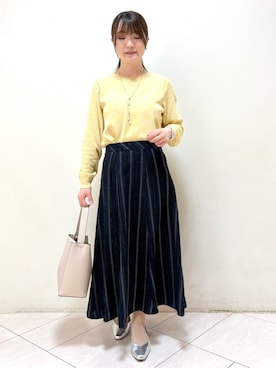 「COUP DE CHANCE（クードシャンス）のアイテム」を使った、mikiさん（レディース・153cm）の冬コーディネート