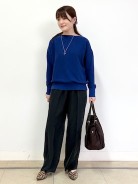 「Reflect（リフレクト）のアイテム（トップス）」を使った、mikiさん（レディース・153cm）の秋コーディネート