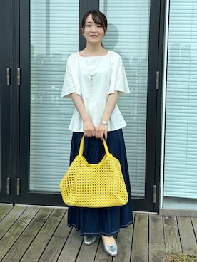 「Reflect（リフレクト）のアイテム」を使った、mikiさん（レディース・153cm）の夏コーディネート