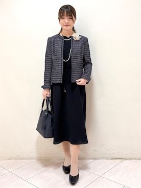 「Reflect（リフレクト）のアイテム（ワンピース/ドレス）」を使った、mikiさん（レディース・153cm）の冬コーディネート