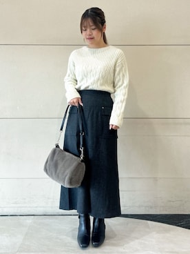 ゆうなさん(レディース・159cm)の冬コーディネート