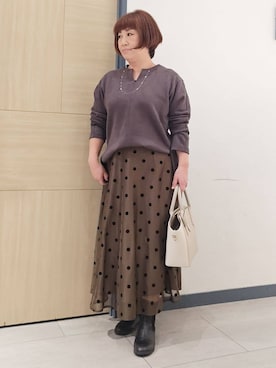 むぅポンさん(レディース・153cm)の冬コーディネート