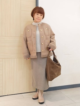 むぅポンさん(レディース・153cm)の冬コーディネート