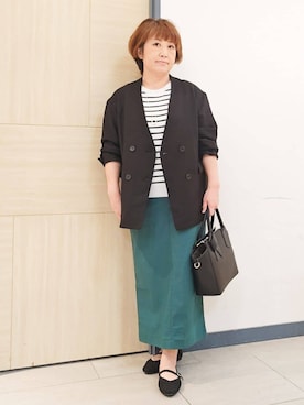 「grove（グローブ）のアイテム（バッグ）」を使った、むぅポンさん（レディース・153cm）の春コーディネート