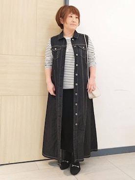 「COUP DE CHANCE（クードシャンス）のアイテム」を使った、むぅポンさん（レディース・153cm）の春コーディネート