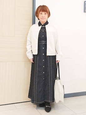 「COUP DE CHANCE（クードシャンス）のアイテム」を使った、むぅポンさん（レディース・153cm）の春コーディネート