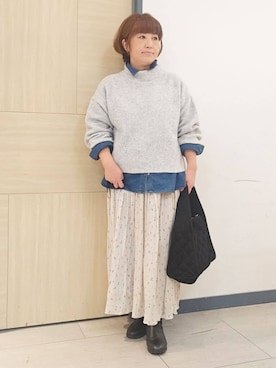 むぅポンさん（レディース・153cm）の冬コーディネート