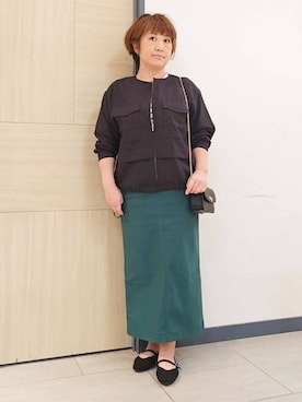 「grove（グローブ）のアイテム（バッグ）」を使った、むぅポンさん（レディース・153cm）の春コーディネート