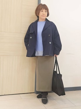 「grove（グローブ）のアイテム（バッグ）」を使った、むぅポンさん（レディース・153cm）の冬コーディネート