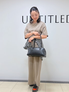 「UNTITLED（アンタイトル）のアイテム（スカート）」を使った、sachiさん（レディース・163cm）の秋コーディネート