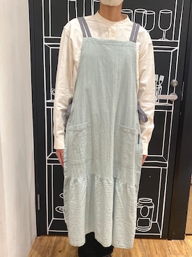「アイテム（エプロン）」を使った、fooさん（レディース・158cm）の春コーディネート