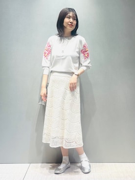 「Sunauna（スーナウーナ）のアイテム」を使った、konamiさん（レディース・166cm）の春コーディネート