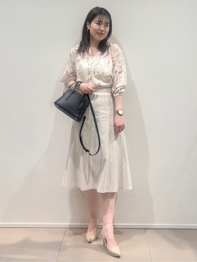 「COUP DE CHANCE（クードシャンス）のアイテム」を使った、konamiさん（レディース・166cm）の春コーディネート