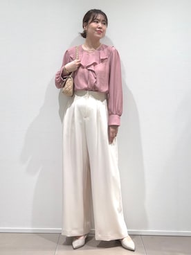 「COUP DE CHANCE（クードシャンス）のアイテム」を使った、konamiさん（レディース・166cm）の秋コーディネート