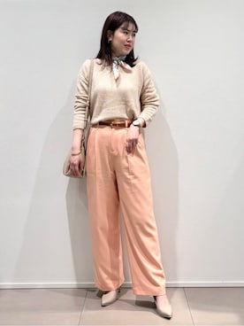 「COUP DE CHANCE（クードシャンス）のアイテム」を使った、konamiさん（レディース・166cm）の春コーディネート