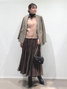 「COUP DE CHANCE（クードシャンス）のアイテム」を使った、konamiさん（レディース・166cm）の秋コーディネート