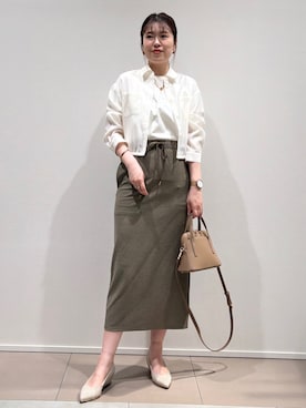 「COUP DE CHANCE（クードシャンス）のアイテム」を使った、konamiさん（レディース・166cm）の春コーディネート