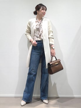 「COUP DE CHANCE（クードシャンス）のアイテム」を使った、konamiさん（レディース・166cm）の秋コーディネート