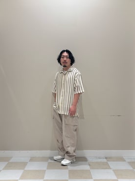 「URBAN RESEARCH（アーバンリサーチ）のSALOMON　XT-WINGS 2（スニーカー、ホワイト系）」を使った、ヤマモトさん（メンズ・168cm）の春コーディネート