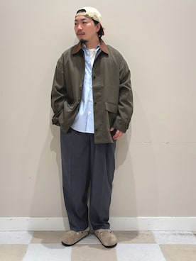 「SMELLY（スメリー）のアイテム」を使った、ヤマモトさん（メンズ・168cm）の秋コーディネート