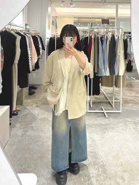 「KBF（ケイビーエフ）のアイテム（トップス）」を使った、ゆうなさん（レディース・148cm）の春コーディネート