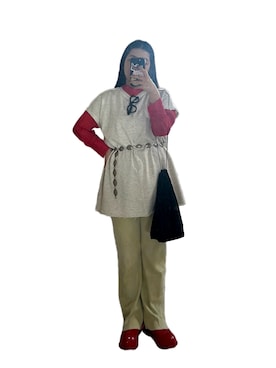 「重ね着ベストシーズン」｜「アイテム（サンダル）」を使った、こじさん（レディース・158cm）の秋コーディネート