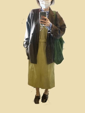 「イエベ春」｜「アイテム（セットアップ）」を使った、asaさん（レディース・152cm）の春コーディネート