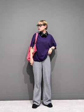 「FORK&SPOON（フォークアンドスプーン）のアイテム（トップス）」を使った、louisさん（レディース・153cm）の春コーディネート