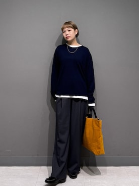 「アイテム（ローファー）」を使った、louisさん（レディース・153cm・30代）の秋コーディネート
