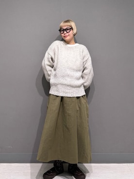 「アイテム（Tシャツ/カットソー）」を使った、louisさん（レディース・153cm）の秋コーディネート