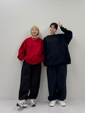 「Wide Dad（ワイドダッド）のアイテム」を使った、louisさん（レディース・153cm）の秋コーディネート