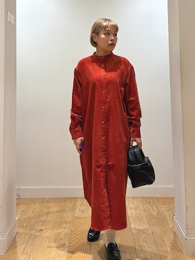 「アイテム（レインシューズ）」を使った、louisさん（レディース・153cm）の秋コーディネート
