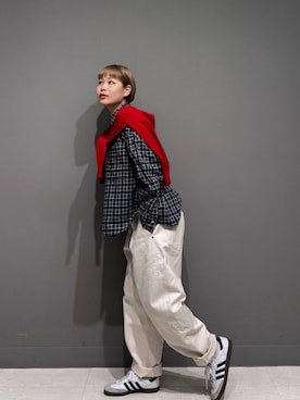 「秋のシャツ着こなし術」｜louisさん（レディース・153cm）の秋コーディネート