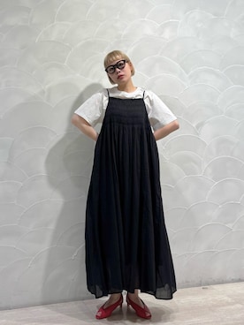 「URBAN RESEARCH（アーバンリサーチ）のアイテム（ワンピース/ドレス、ブラック系）」を使った、louisさん（レディース・153cm）の春コーディネート