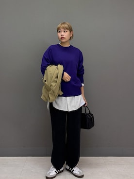 「アイテム（ステンカラーコート）」を使った、louisさん（レディース・153cm）の秋コーディネート