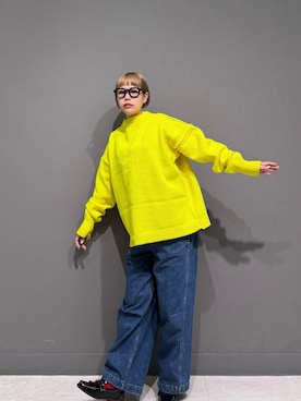 「HARUTA（ハルタ）の『別注』HARUTA×DOORS　キルトローファー（ローファー）」を使った、louisさん（レディース・153cm）の秋コーディネート