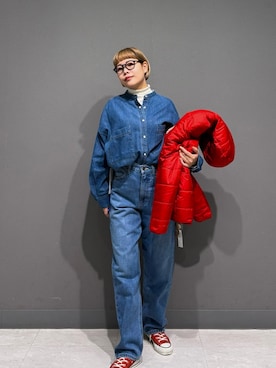 「アイテム（その他アウター）」を使った、louisさん（レディース・153cm・30代）の秋コーディネート