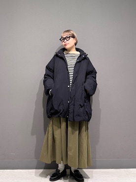 「FORK&SPOON（フォークアンドスプーン）のアイテム（ブルゾン）」を使った、louisさん（レディース・153cm）の冬コーディネート