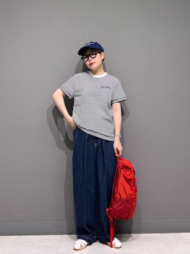 「URBAN RESEARCH DOORS（アーバンリサーチドアーズ）のアイテム（キャップ）」を使った、louisさん（レディース・153cm）の春コーディネート