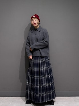 「アイテム（スカート）」を使った、louisさん（レディース・153cm・30代）の秋コーディネート