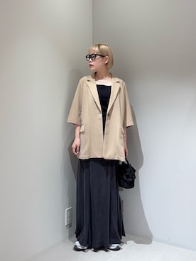 「アイテム（アクセサリー）」を使った、louisさん（レディース・153cm）の春コーディネート